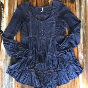 Free People High Low Blouse